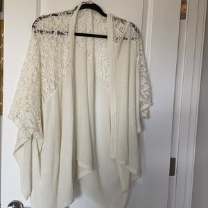 Cream Sweater Kimono
